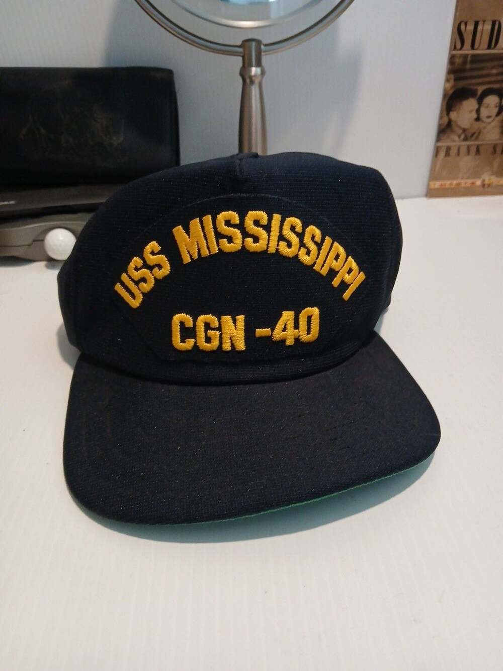 USS MISSISSIPPI CGN-40 HAT - NAVY BLUE - Veteran Owned Business